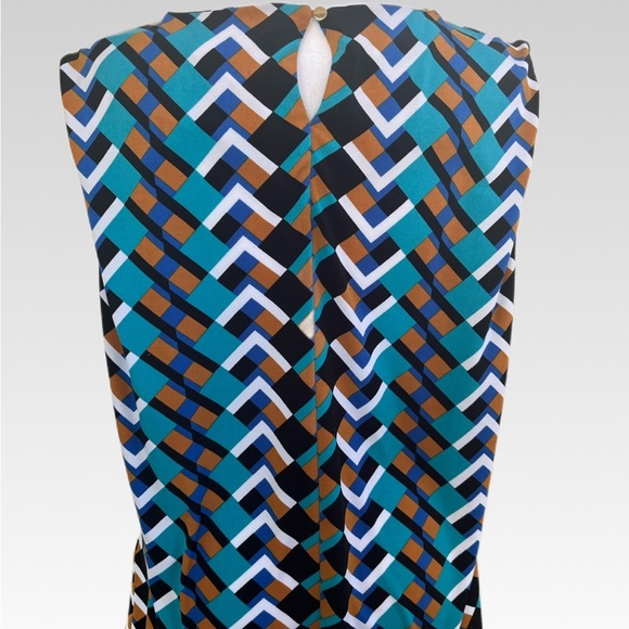 Calvin Klein Multicolor Geometric Blouse size XL - Picture 2 of 5